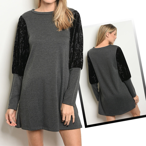 Dresses & Skirts - CHARCOAL BLACK DRESS